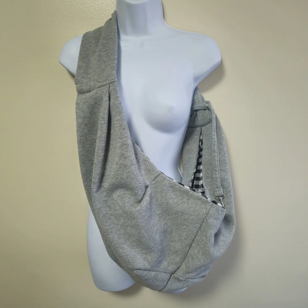 Reverisble Small Pet Sling Carrier Bag Shoulder Crossbody Holder Up To 10lbs